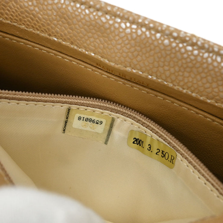 Chanel Beige Calfskin Handbag 196241