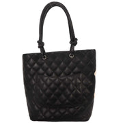 Chanel Black Calfskin Cambon Ligne Tote Handbag 196242