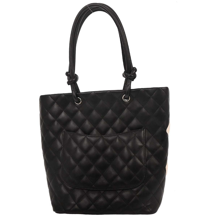Chanel Black Calfskin Cambon Ligne Tote Handbag 196242