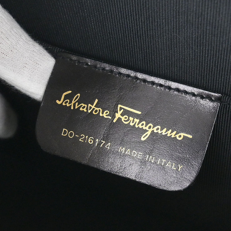 Salvatore Ferragamo Beige Rattan Gancini Basket Handbag DO-216174 196260