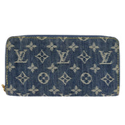 Louis Vuitton Blue Monogram Denim Zippy Wallet M95341 CA2077 196262