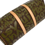 Louis Vuitton Khaki Monogram Graffiti Keepall 50 Duffle Bag M92196 FL0041 196272