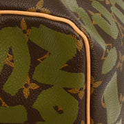 Louis Vuitton Khaki Monogram Graffiti Keepall 50 Duffle Bag M92196 FL0031 196273