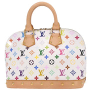 Louis Vuitton White Monogram Multicolor Alma Handbag M92647 FL0043 196274