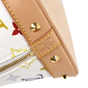Louis Vuitton White Monogram Multicolor Alma Handbag M92647 FL0043 196274