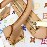 Louis Vuitton White Monogram Multicolor Alma Handbag M92647 FL0043 196274