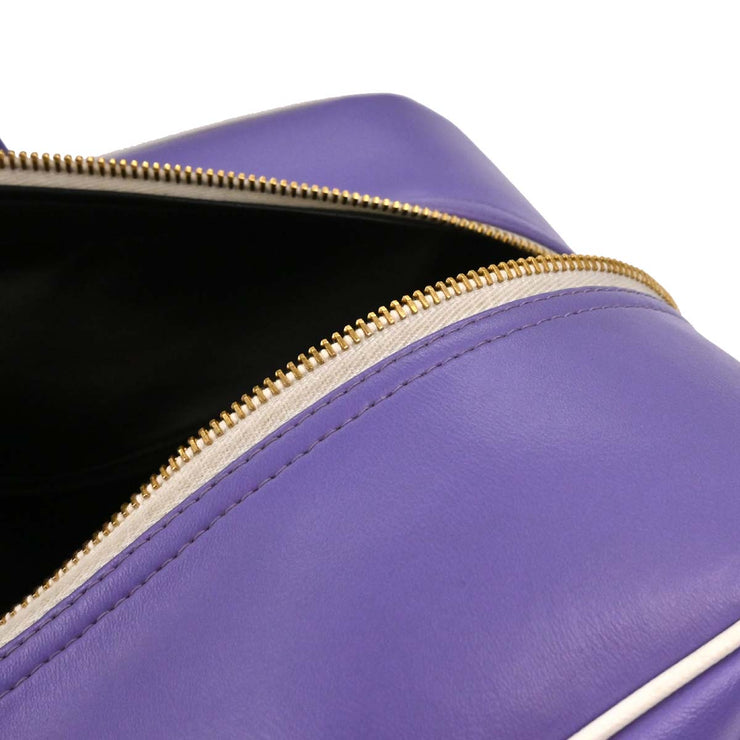 Chanel Purple Calfskin Bowling Bag 50 196277