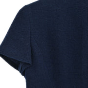 Chanel Single Breasted Jacket Navy P95 #38 196283