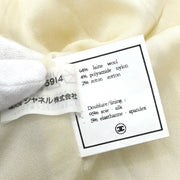 Chanel Single Breasted Jacket White 94A #40 196285