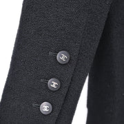 Chanel Setup Suit Jacket Skirt Black 96P #40 196286