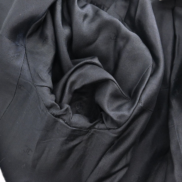 Chanel Setup Suit Jacket Skirt Black 96P #40 196286