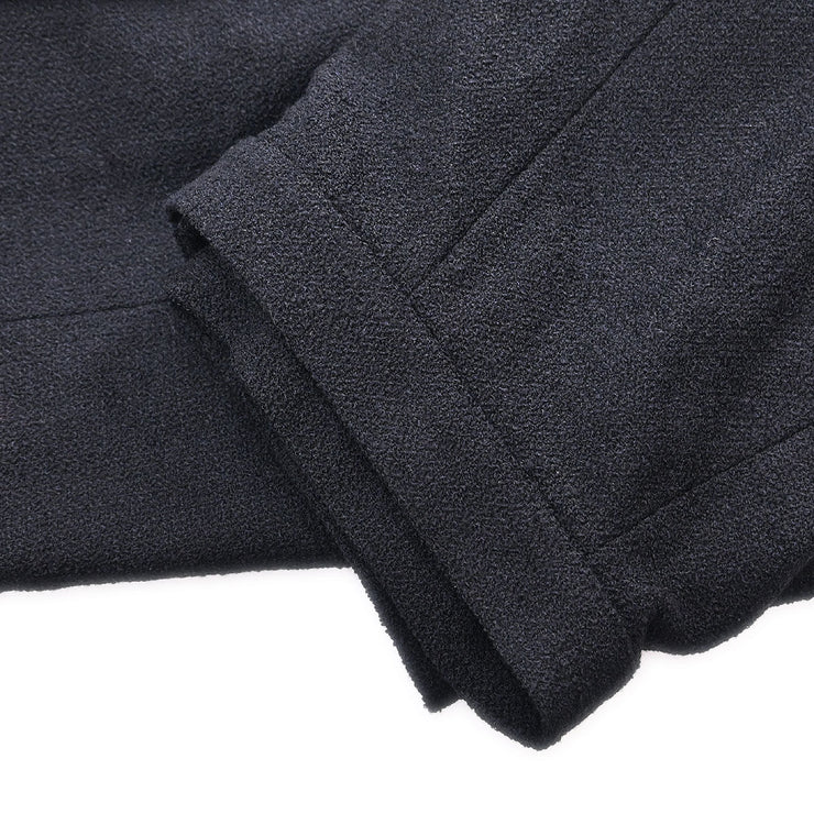 Chanel Setup Suit Jacket Skirt Black 96P #40 196286