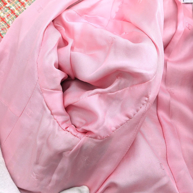 Chanel Setup Suit Jacket Skirt Pink 96P #40 196287