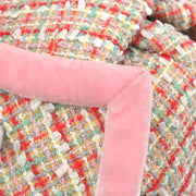Chanel Setup Suit Jacket Skirt Pink 96P #40 196287
