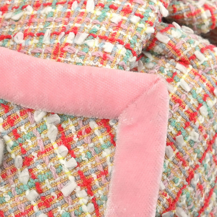 Chanel Setup Suit Jacket Skirt Pink 96P #40 196287