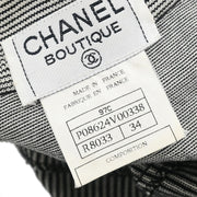 Chanel Short Sleeve Top Black 97C #34 196292