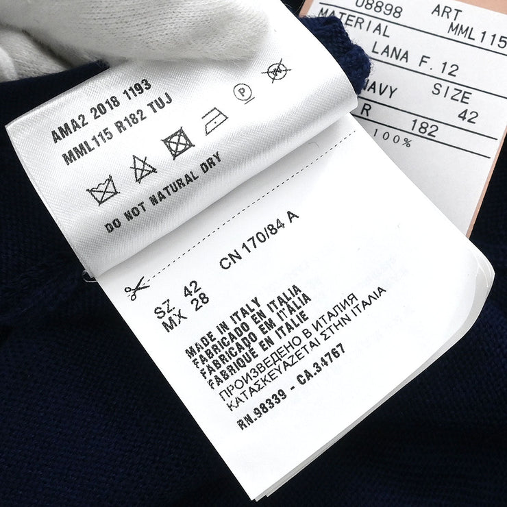 Miu Miu Sweater Short Sleeve Top Navy AMA2 2018 1193 #42 196293