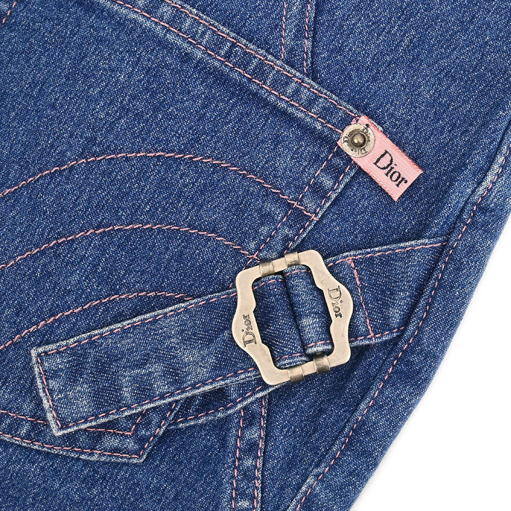 Christian Dior Denim Skirt Blue 3P12033501 #38 196294