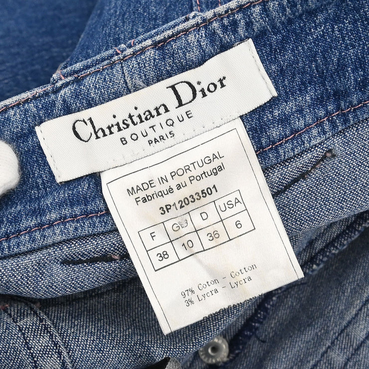 Christian Dior Denim Skirt Blue 3P12033501 #38 196294