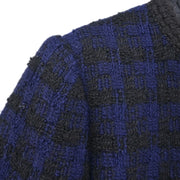 Chanel Single Breasted Jacket Navy 25973 #38 196297
