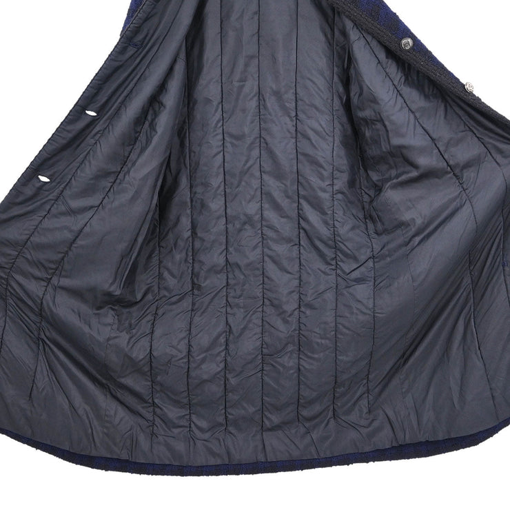 Chanel Single Breasted Jacket Navy 25973 #38 196297