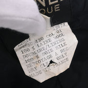 Chanel Single Breasted Jacket Navy 25973 #38 196297