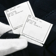 Chanel Setup Suit Jacket Skirt Navy 97P #42 196298