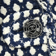 Chanel Single Breasted Jacket Navy 08P #38 196301