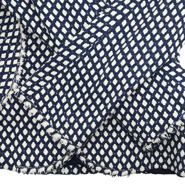 Chanel Single Breasted Jacket Navy 08P #38 196301