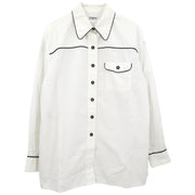 Chanel Shirt Blouse White 03928 #42 196303