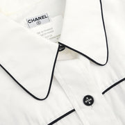 Chanel Shirt Blouse White 03928 #42 196303