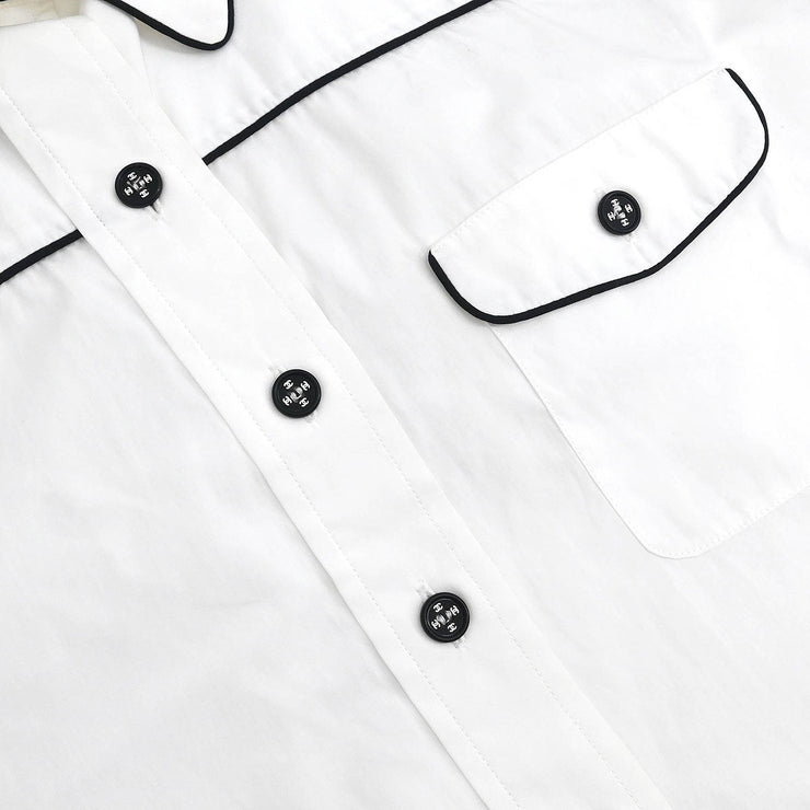 Chanel Shirt Blouse White 03928 #42 196303