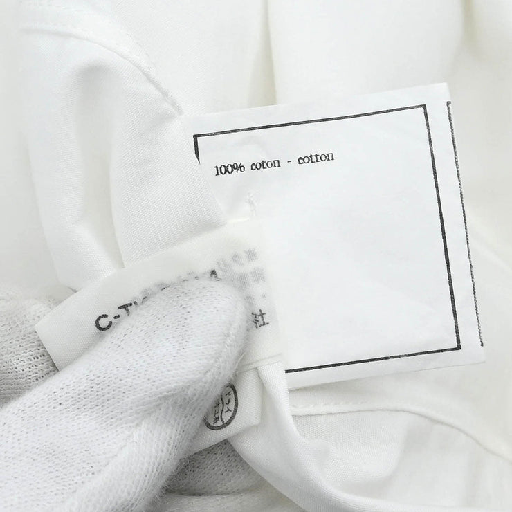 Chanel Shirt Blouse White 03928 #42 196303