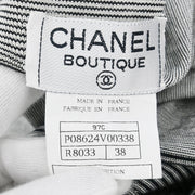 Chanel Short Sleeve Top Black 97C #38 196304