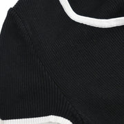 Chanel Short Sleeve Top Black 95P #36 196305