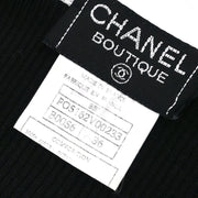 Chanel Short Sleeve Top Black 95P #36 196305