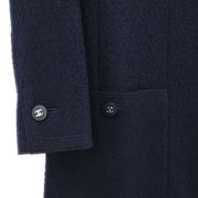 Chanel Collarless Jacket Navy 96P #38 196307