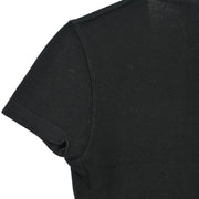 Chanel Short Sleeve Wrap Top Black 96P #38 196308