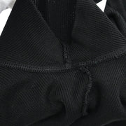 Chanel Short Sleeve Wrap Top Black 96P #38 196308