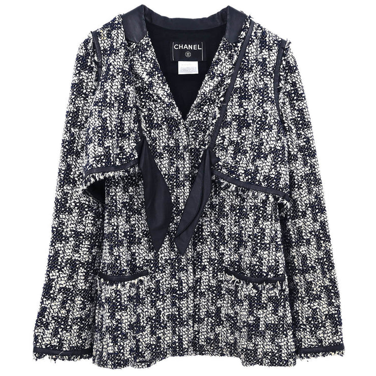 Chanel Ensemble Jacket Vest Black 05A #40 196309