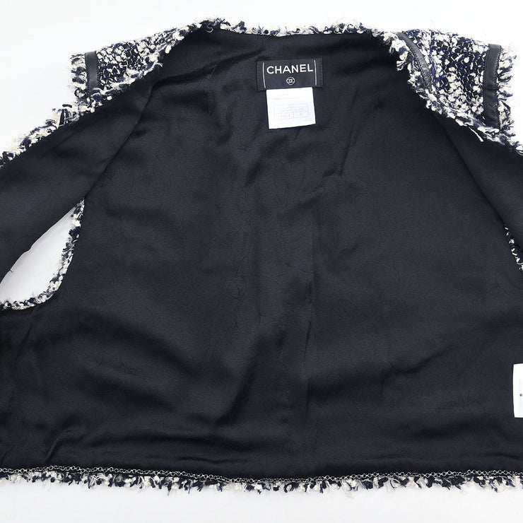 Chanel Ensemble Jacket Vest Black 05A #40 196309