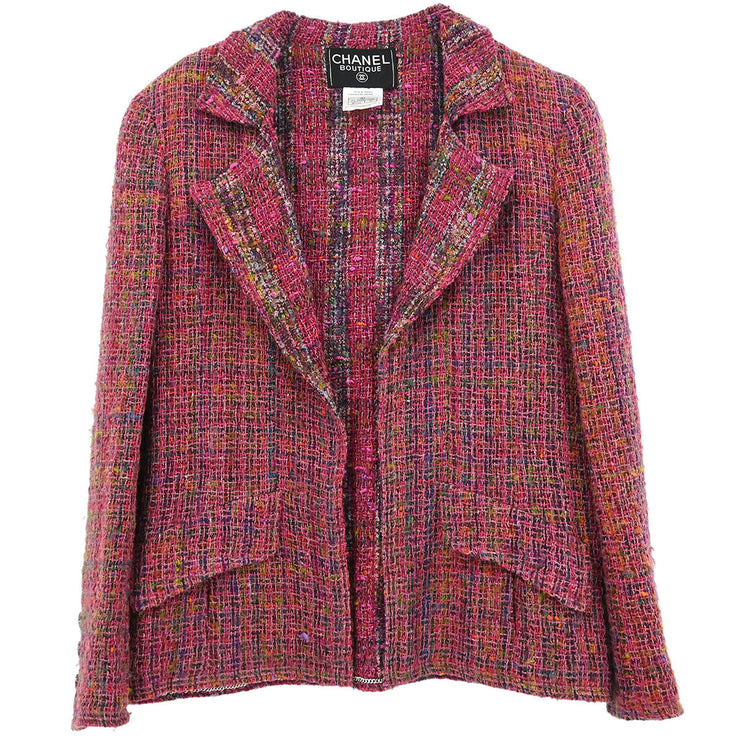 Chanel Jacket Pink 98A #38 196310