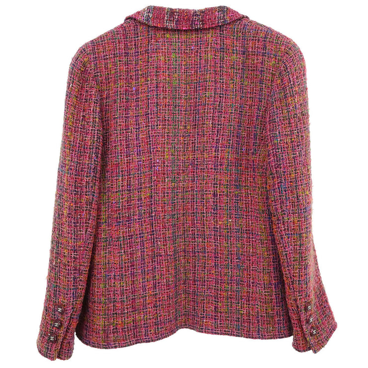 Chanel Jacket Pink 98A #38 196310