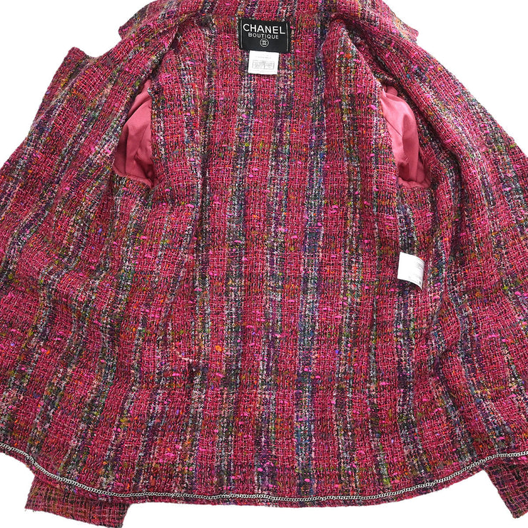 Chanel Jacket Pink 98A #38 196310