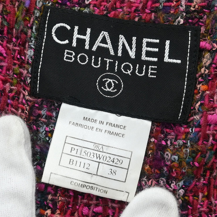 Chanel Jacket Pink 98A #38 196310