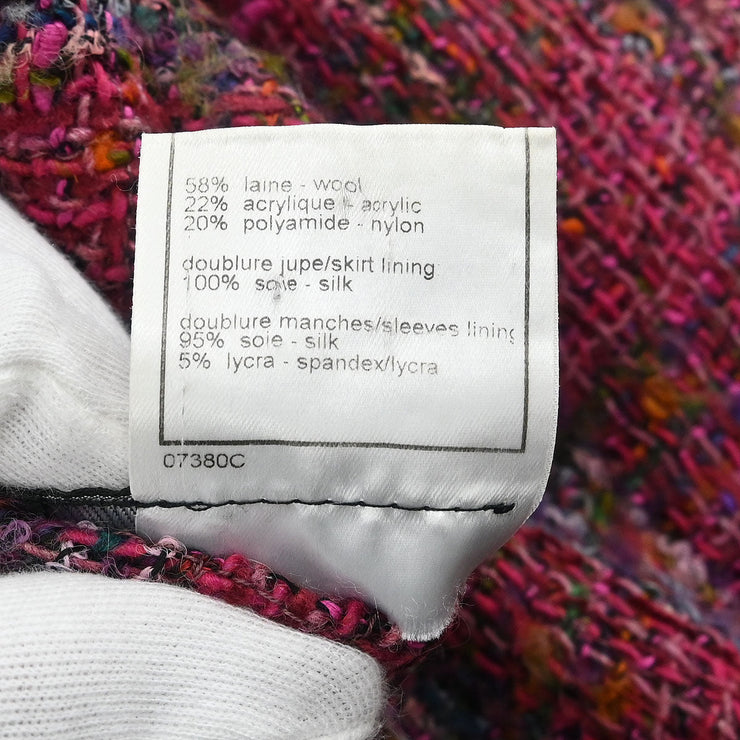 Chanel Jacket Pink 98A #38 196310