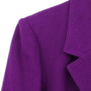 Chanel Single Breasted Jacket Purple 97A #48 196311