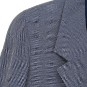 Chanel Single Breasted Jacket Navy CR94 #38 196312