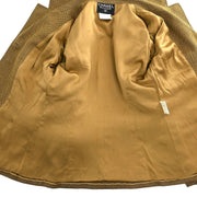 Chanel Single Breasted Jacket Brown 96A #40 196315
