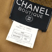 Chanel Single Breasted Jacket Brown 96A #40 196315